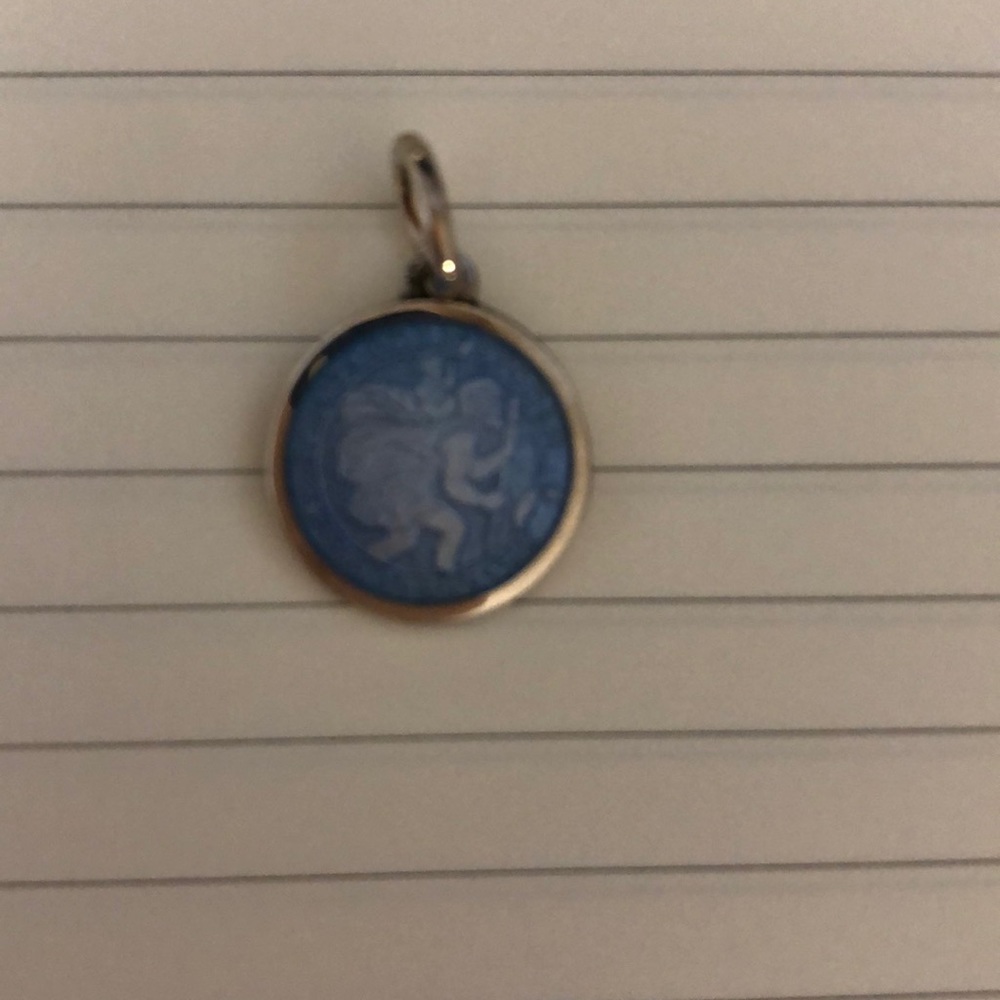 ST. Christopher Medal baby size French Blue